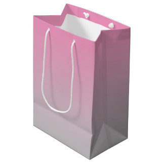 Pink & Grey Ombre Medium Gift Bag