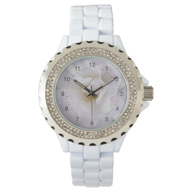 Pink grey rose watch (Front)