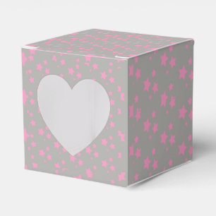 Pink Grey Stars Modern design Favour Box