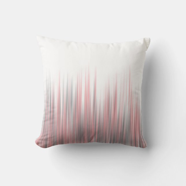 pink/grey/Throw Pillow (Front)