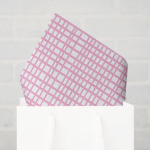 PINK GRID TISSUE PAPER