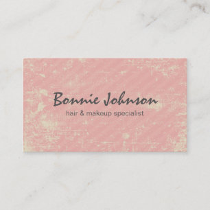 Pink Grunge Business Card