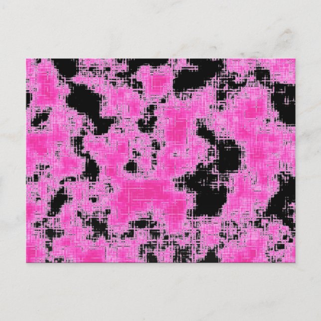 Pink Grunge Postcard (Front)
