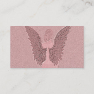 Pink Guardian Angel Business Card
