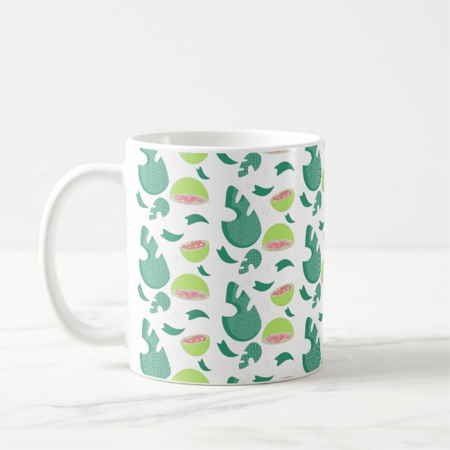 Pink Guava Fruit Tropical Coffee Mug (Left)