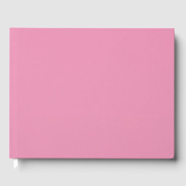 Pink Guest Book | Elegant Minimalist Wedding (Front)
