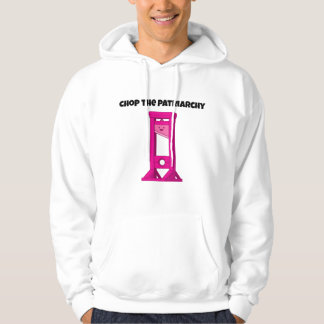 Pink Guillotine Chop The Patriarchy Men's Hoodie
