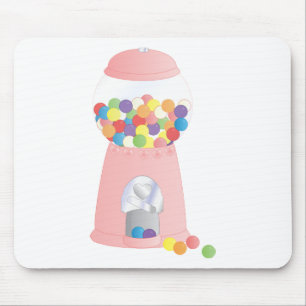 Pink Gumball Machine Mouse Mat