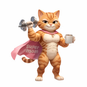 Pink Gym Cat Tumbler – Funny Fitness Travel Mug