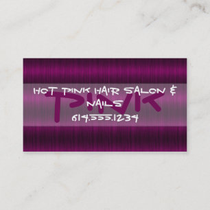 Pink Hair 2 Salon Stylist Beautician Business Card