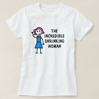 Pink Hair Incredible Shrinking Woman T-Shirt