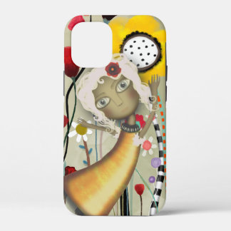 pink hair rupy de tequila sweet yellow flower iPhone 12 mini case