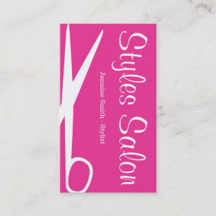 Pink Hair Salon Business Card 2