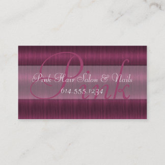 Pink Hair Salon Stylist Beautician Business Cards