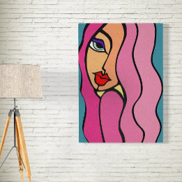 Pink haired beauty poster