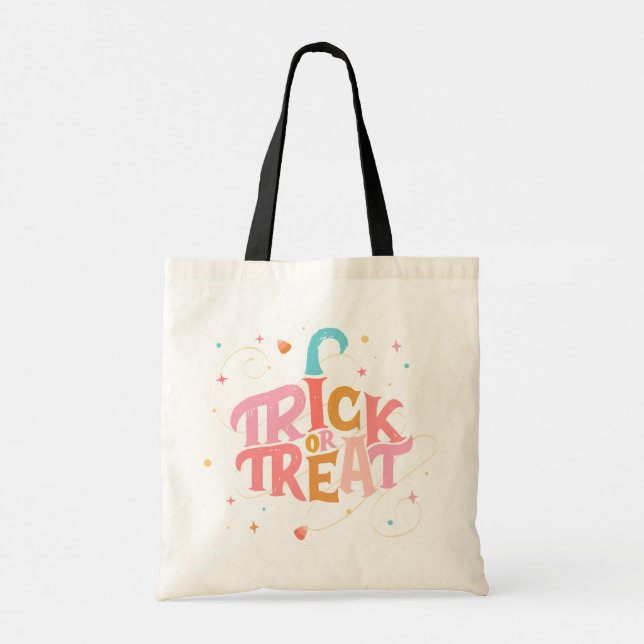 Pink Halloween Budget Tote (Back)