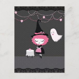 Pink Halloween Card