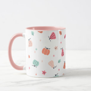 Pink Halloween cute Pumpkins  Coffee Mug 