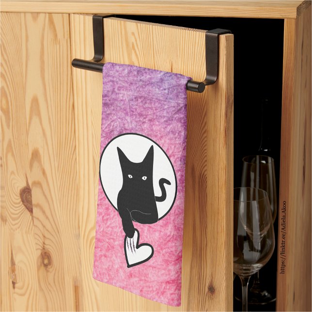 Pink Halloween Kitchen Towel by Poet Adiela Akoo (Cute Pink Halloween Kitchen Towel by Poet Adiela Akoo (Thirds Fold). Love it? GET it! Shop now!)