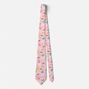 Pink Halloween Necktie Fun Halloween Tie