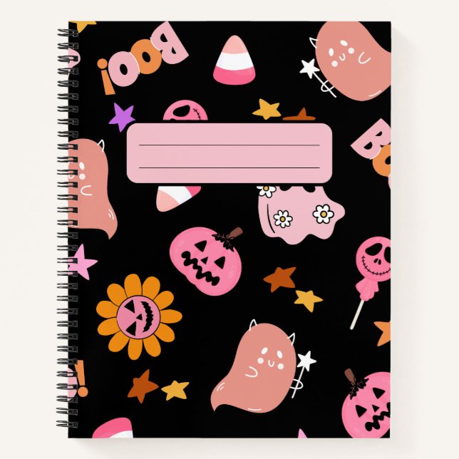 Pink Halloween Notebook (Front)