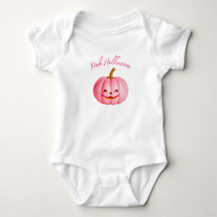 Pink Halloween onsie Baby Bodysuit