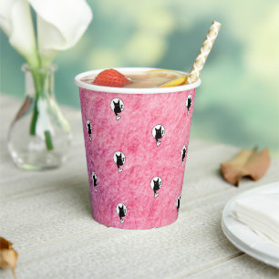 Pink Halloween Paper Cup by Poet Adiela Akoo