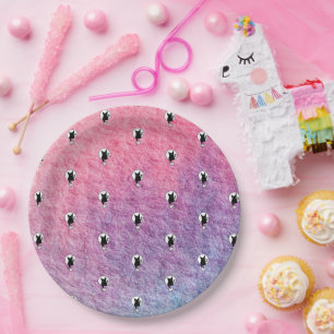 Pink Halloween Paper Plate by Poet Adiela Akoo