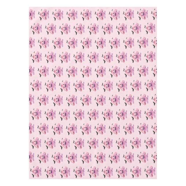 Pink Halloween Tablecloth (Front)