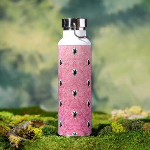 Pink Halloween Water Bottle by Poet Adiela Akoo