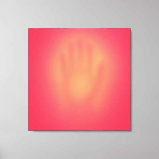 Pink Hand Canvas Print (Front)