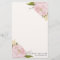 Pink Hand Drawn Watercolor Peonies Stationery