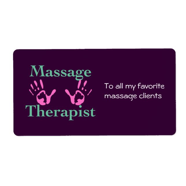 Pink Hand Prints Label (Front)
