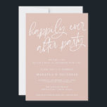 Pink Happily Ever After Party Wedding Reception Invitation<br><div class="desc">This invitation is the perfect way to invite friends and family to your wedding celebration whose original plan may have been interrupted due to the pandemic.</div>
