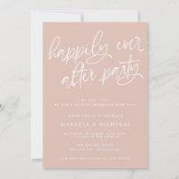 Pink Happily Ever After Party Wedding Reception