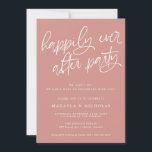 Pink Happily Ever After Party Wedding Reception Invitation<br><div class="desc">This invitation is the perfect way to invite friends and family to your wedding celebration whose original plan may have been interrupted due to the pandemic.</div>