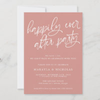 Pink Happily Ever After Party Wedding Reception