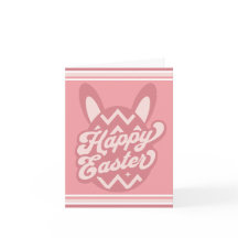 Pink Happy Easter Bunny