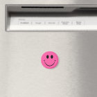 Pink Happy Face Magnet