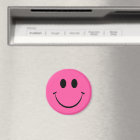 Pink Happy Face Magnet