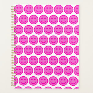 Pink Happy Face Planner