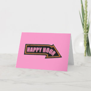 Pink Happy Hour Invitation