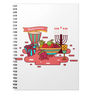 pink happy kwanzaa notebook