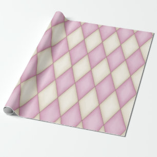 Pink Harlequin Mediaeval Fairytale (large scale) Wrapping Paper