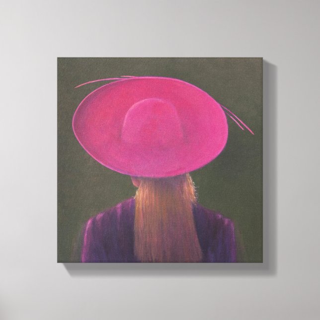 Pink Hat 2014 Canvas Print (Front)