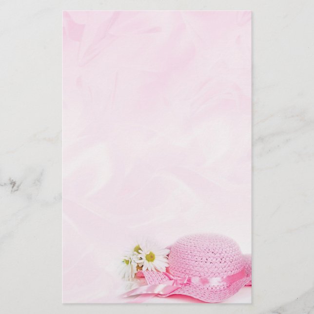 Pink Hat Stationery (Front)