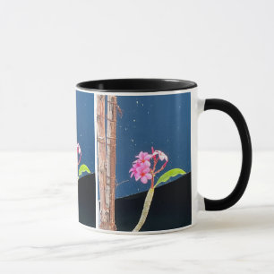 Pink Hawaii Plumeria Flower Mug