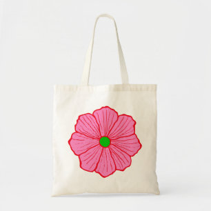 Pink Hawaiian Hawaii Flower Beach Tote Bag Gift