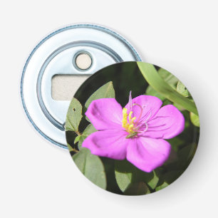 Pink Hawaiian Plumeria Poster Faux Canvas Print A Bottle Opener