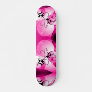 Pink Hawaiian Sunrise Cruiser Custom Pro Long Skateboard